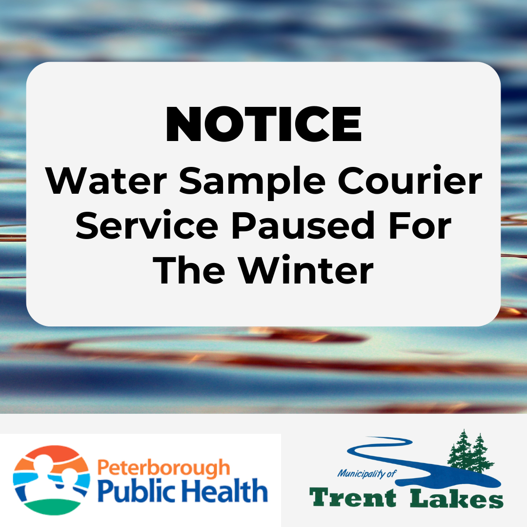 Water sample service is paused for the winter.