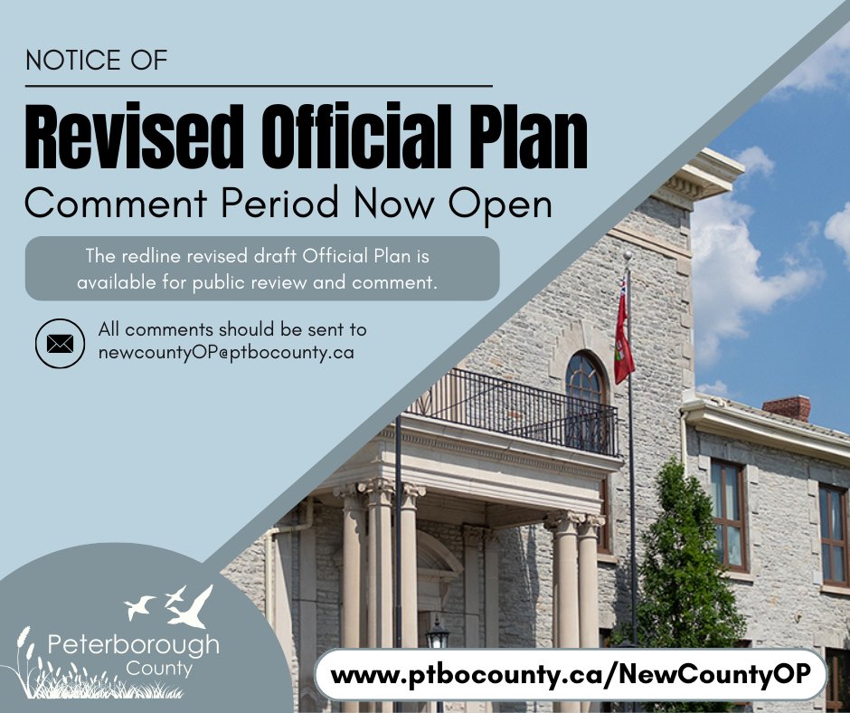 Comment period now open for official plan.